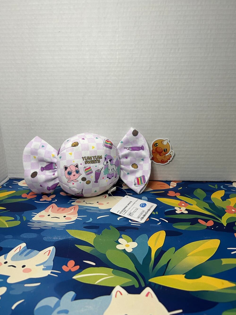 Pokemon Candy  YUM YUM SWEETS BANPRESTO Zipper Plush Jigglypuff Galarian Ponyta